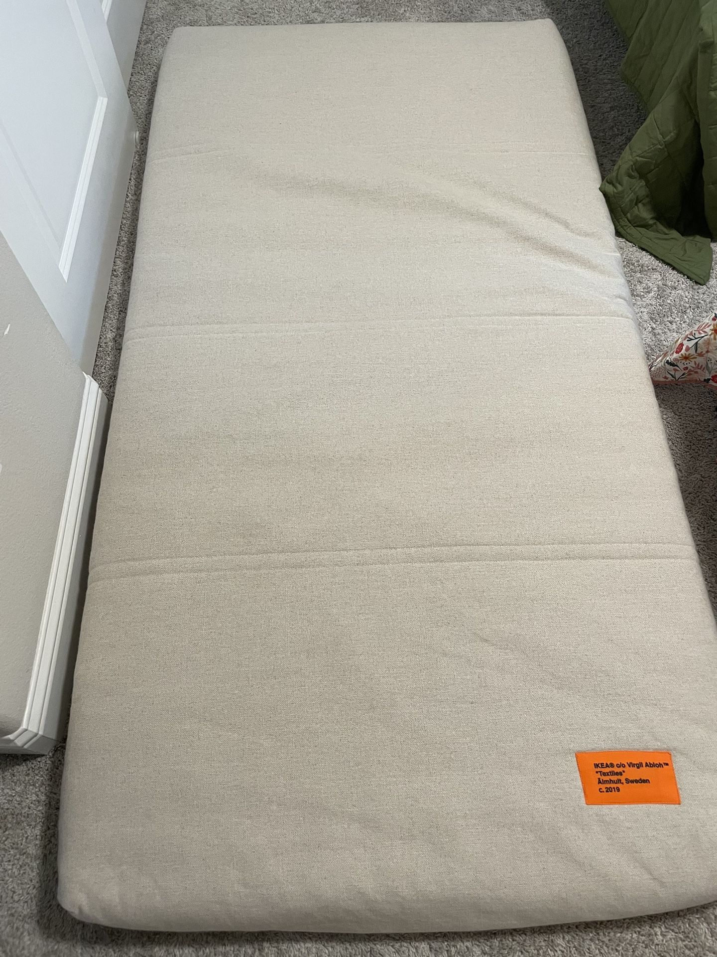 Virgil Abloh x IKEA MARKERAD US Daybed Cover Beige for Sale