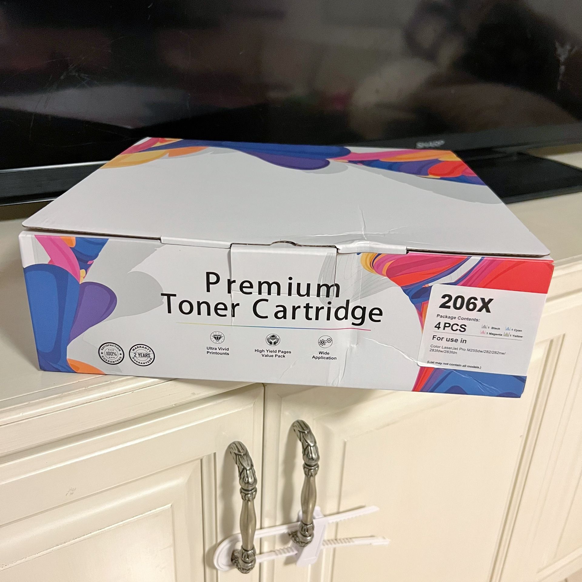 HALLOLUX 206X Printer Toner Cartridge Replacement（with Chip) for HP (BCMY 4P)