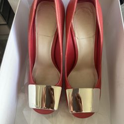 Christian Dior Pumps- Metal Plate Block Pumps - Size 5 