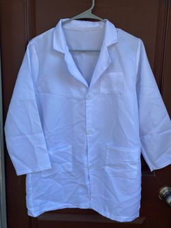 White Lab Coat with Pockets XL