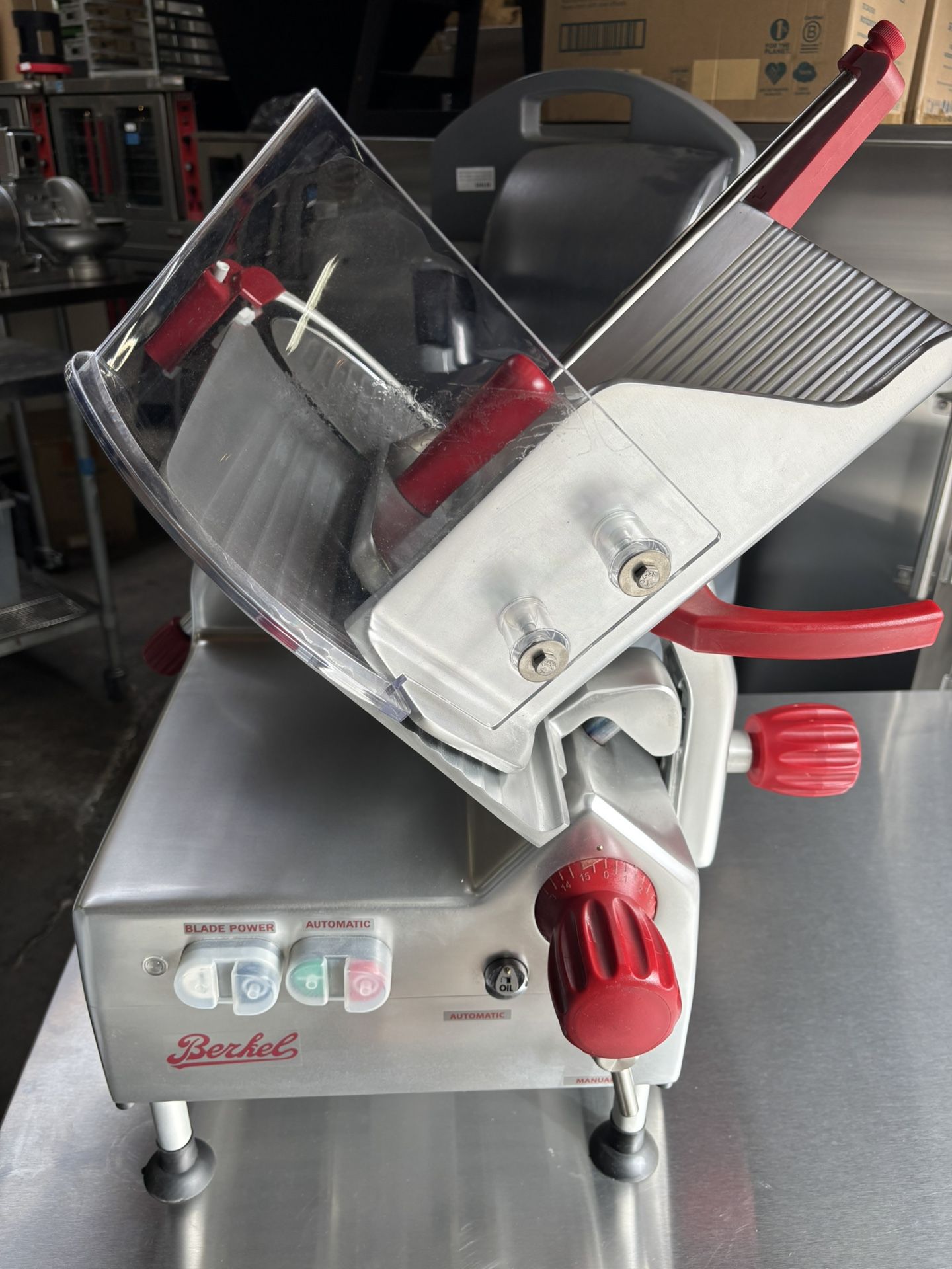 New Berkel Automatic Deli Meat Cheese Slicer B12A-SLC Commercial Kitchen Restaurant Countertop 115v Electric