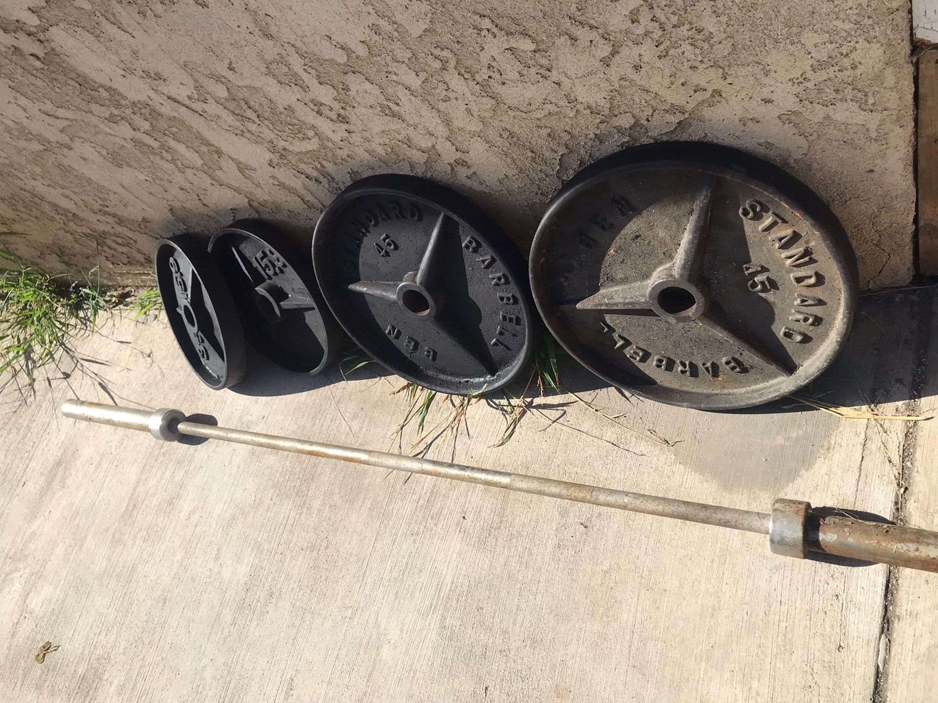 Olympic Weight And Olympic bar SET