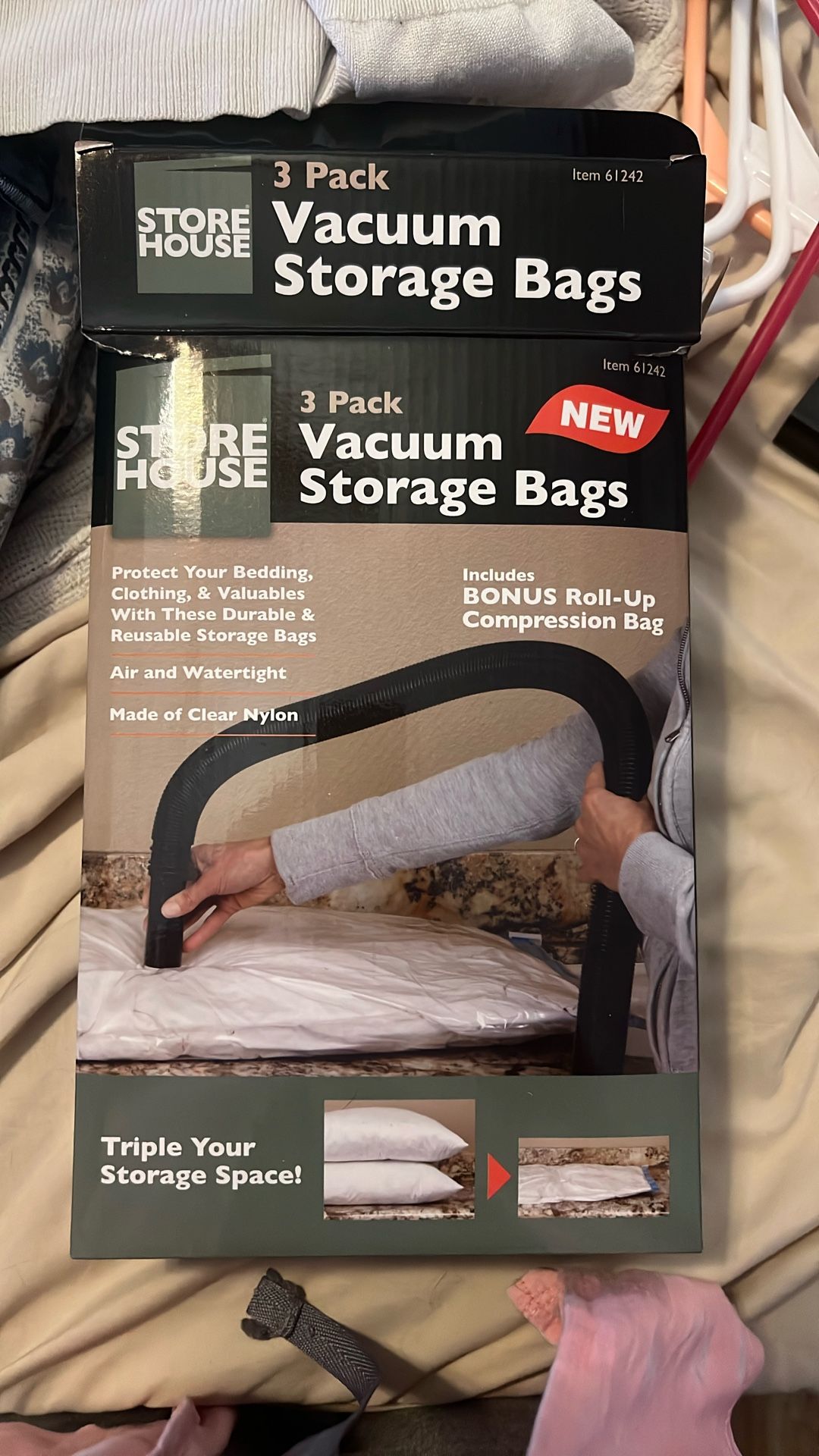 3 Pack Vacuum Storage Bags 