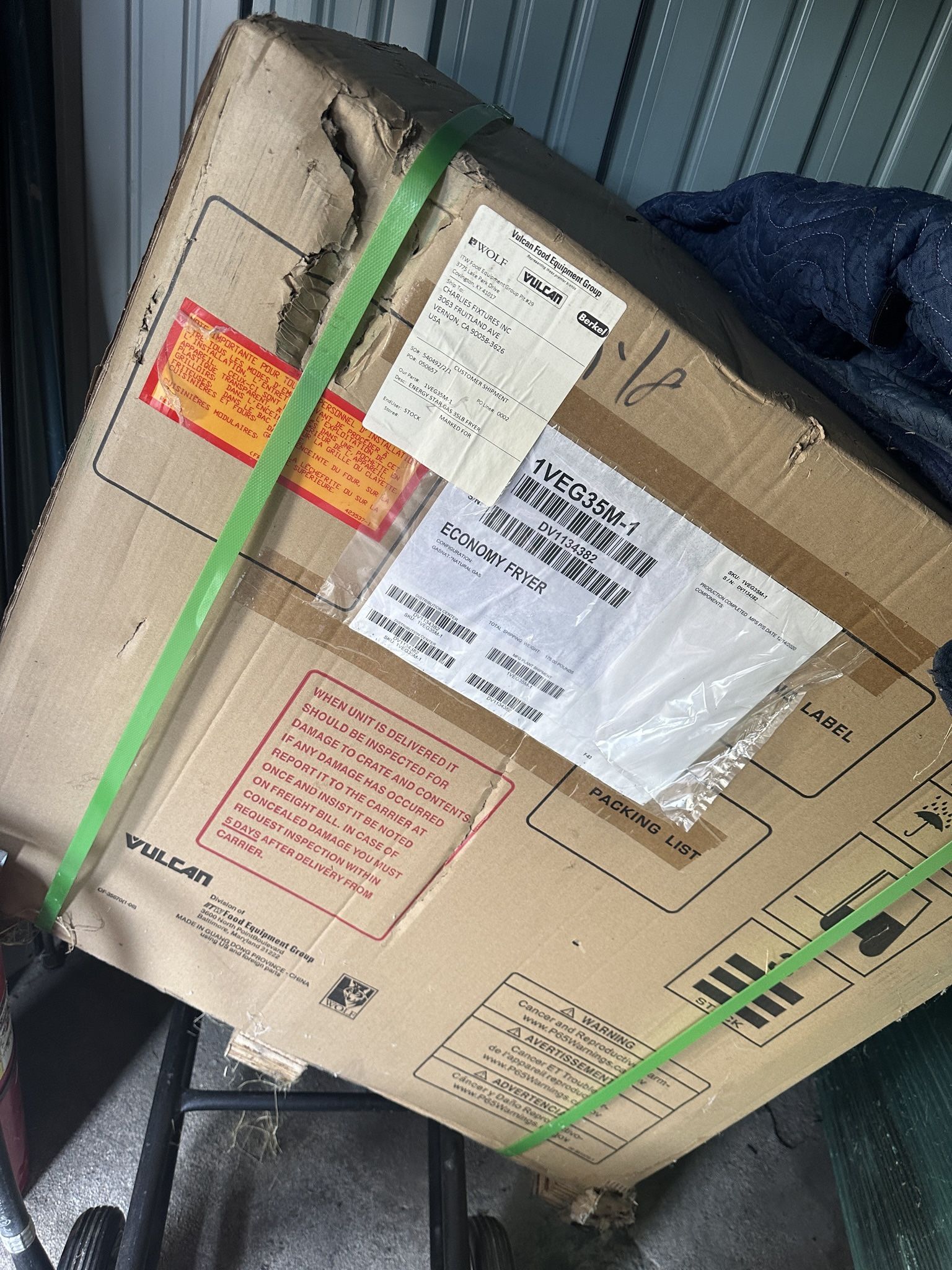 Brand New Vulcan 1VEG35M Gas Fryer