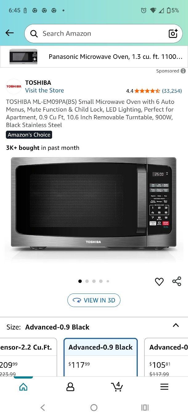 Toshiba Microwave