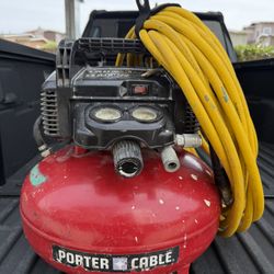 Porter-Cable 6 Gal Air Compressor 150 PSI w/ Hose – $65