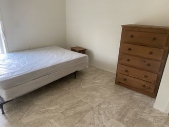 Full/double Size Mattress , Frame And Dresser 