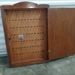 Antique Wall Mounted Key Storage 