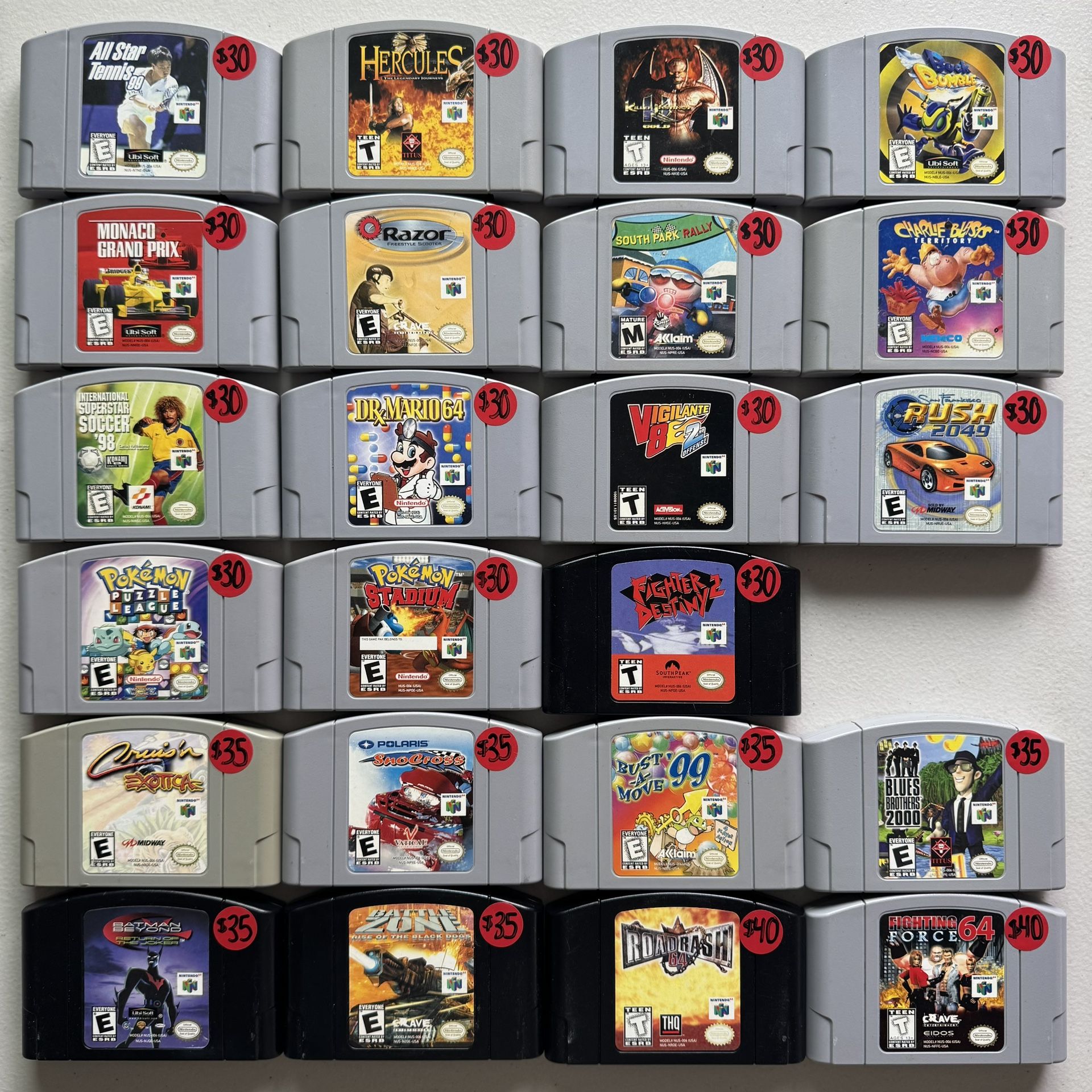 Nintendo 64. N64. $30-$40 Each