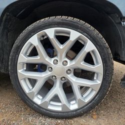 22x9 Snowflake 6x139 Wheels And Tires 285/35/22 Forceland