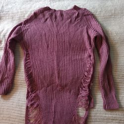 Pink Cleo Medium Girl Dress Sweater