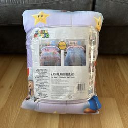 Super Mario 7 Piece Full Size Bed Set