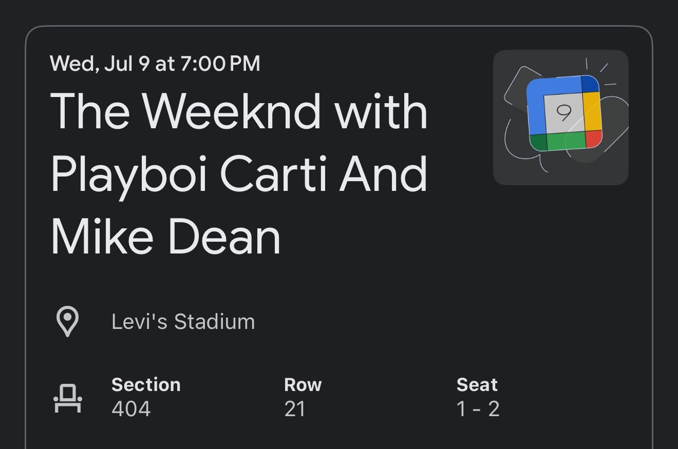 THE WEEKND | After Hours Til Dawn Tour 2025 2 TICKETS JUL 9th @ LEVI STADIUM