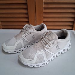 On Cloud 5 All White Women's Running Shoe * Size: 8
