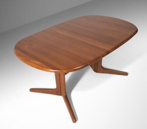 Mid Century Benny Linden Solid Teak Wood Extendable Dining Table