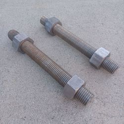 1 1/2" Stainless steel allthread and nuts.