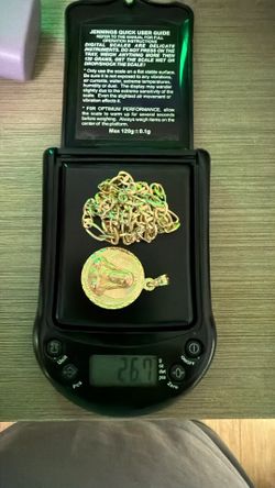 Cadena de 14k sólida 26.7 gramos 22" de largo