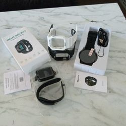 The 2:Smart Bracelet & 2 Belts .White & Black 