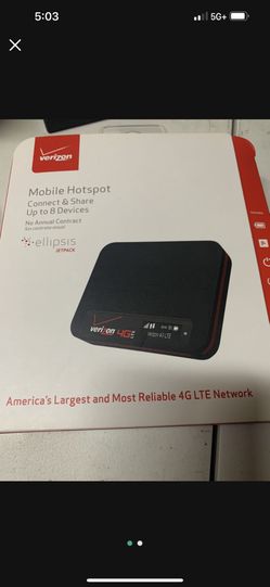 Verizon Hotspot Jet pack Ellipsis 