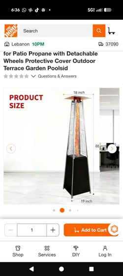 Outdoor patio heater