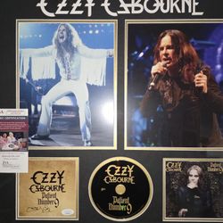 Signed Ozzy Osbourne Patiente Number 9 CD Frame
