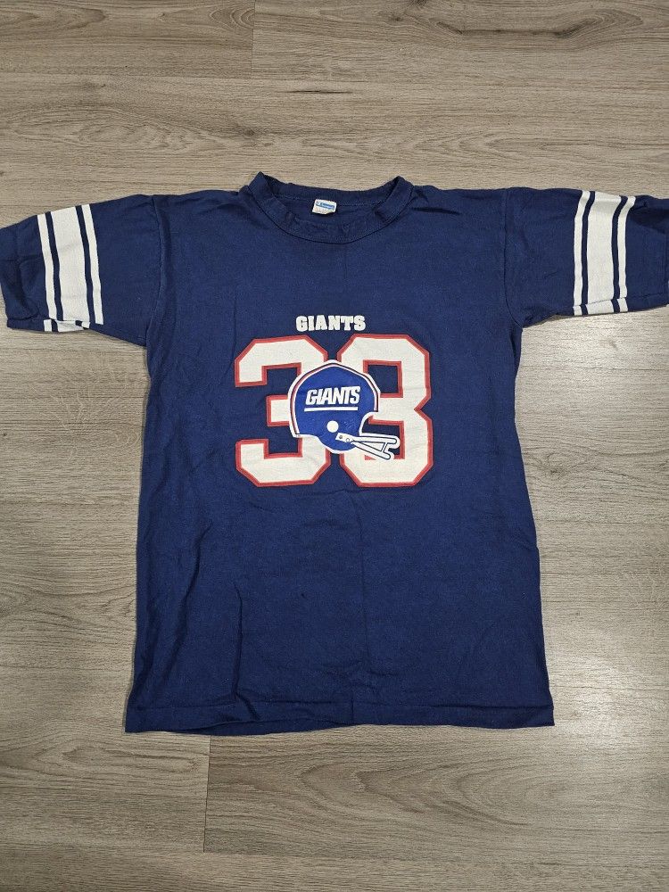 Vintage 1970s New York Giants Champion Jersey T-Shirt