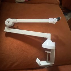 White Mic Desk Mic Stand
