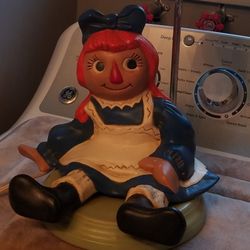 Vintage Handmade Raggedy Ann Lamp