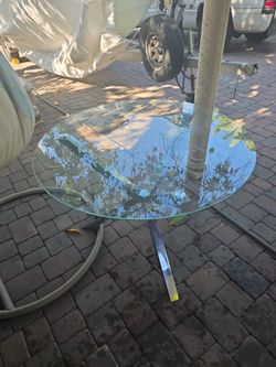 Dining Glass Top Table