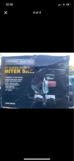Chicago Electric 10" Sliding Compound Miter Saw