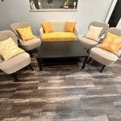 Living room set Sofa Chair Coffee Table 