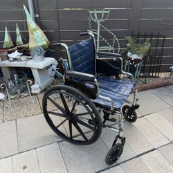 Invacare Tracer EX2 Wheelchair Blue Leather