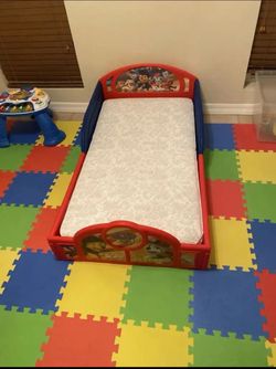 Paw Patrol Toddler Bed with Mattress