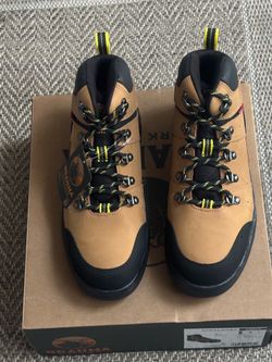 Brahma Men's Appaloosa 6" Steel Toe Work Boots in Wheat. Size Men 8