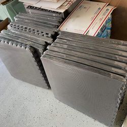 New Floor Neoprene Rubber Mats 1pack=4pcs square floor mats it covers 16sq ft for Gym Exercise Room Yoga