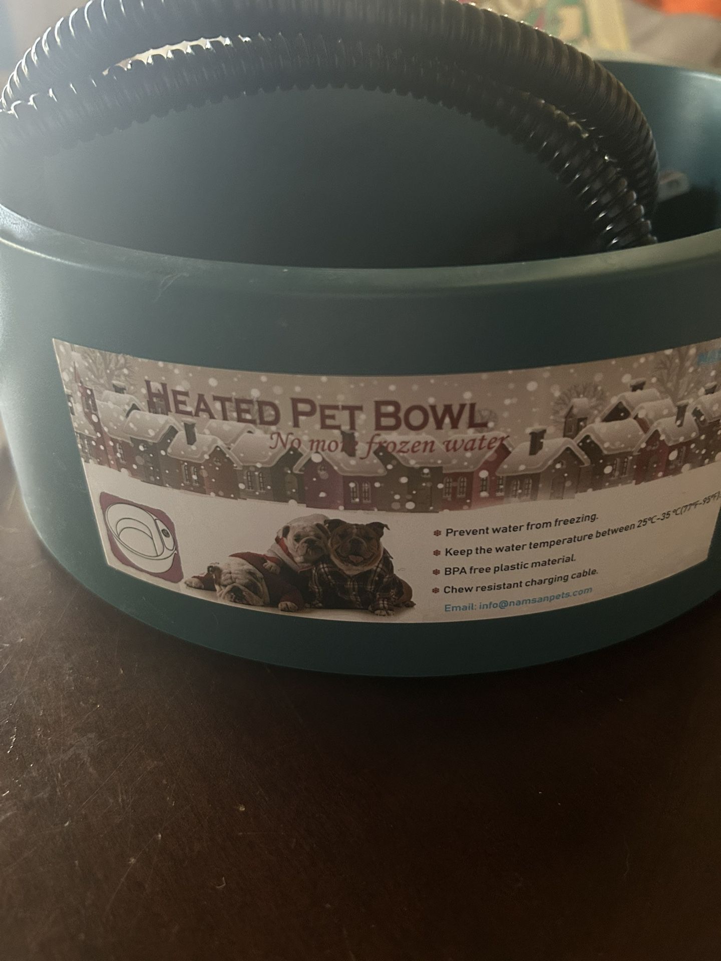 Heated Water Pet Bowl
