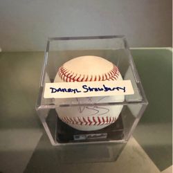 Darryl Strawberry Signed Baseball 