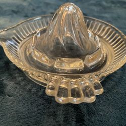 Antique Clear Glass Juicer