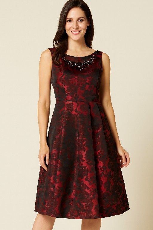 vestido de noche de jacquard