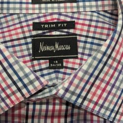 Dress Shirts Neiman Marcus and Nordstrom 16 34/35 Trim Fit