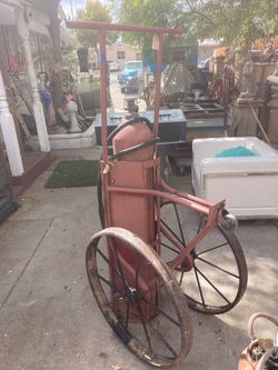 Vintage mobile fire extinguisher