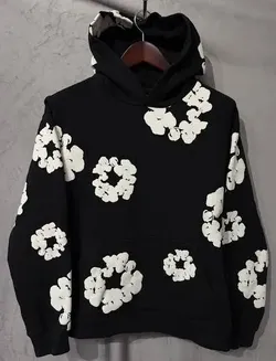 Denim Tears Cotton Wreath Hoodie – Black (Size M)