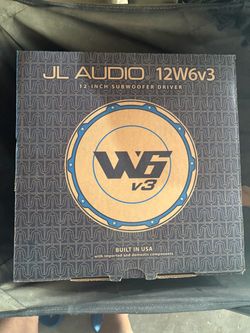JL Audio 12W6v3 12-Inch Subwoofer Driver AND RD1000/1 AMP