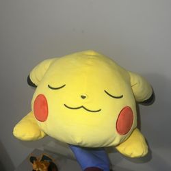 Pokemon Sleeping Pikachu Plush Pillow (22 Inches)