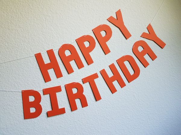 Orange Happy Birthday Banner For Sale In San Jose Ca Offerup