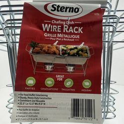 6 Sterno wire rack here for a chafing dish