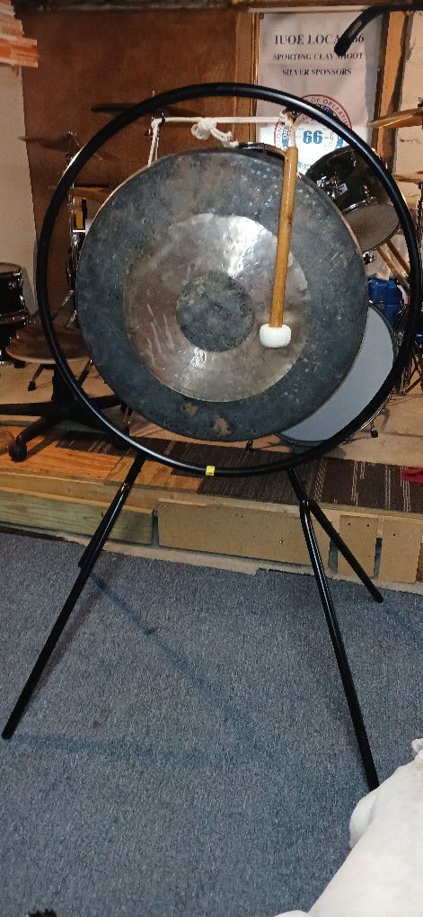 28" Gong And Gong Stand
