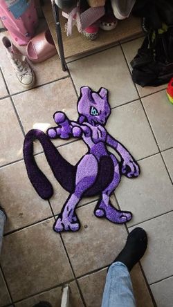 NEW MEWTWO POKEMON TUFTED RUG