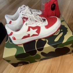 BAPESTA #6 'PATENT LEATHER PACK - RED' 