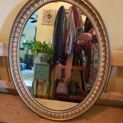 Vintage Oval Mirror 